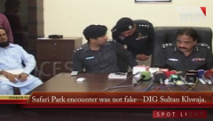 Safari Park encounter was not fake -- DIG Sultan Khwaja.