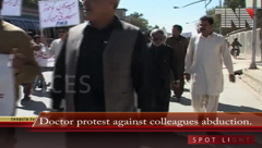 Doctors protest against colleagues abduction.