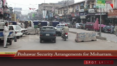 Peshawar- Security Arrangements for Moharram