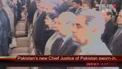 Islamabad- Oath Taking Ceremony of Chief Justice Tasadduq Hussain Jilani.