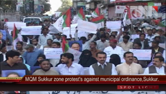 Sukkur- MQM Protest.