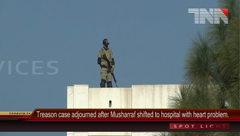 Islamabad- Musharraf Suffers Heart Problem on Way to Treason Hearing.