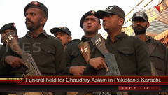 Karachi- Namaz-e-Janaza of Martyred SP Ch.Aslam Offered, Laid in Gizri Graveyard.