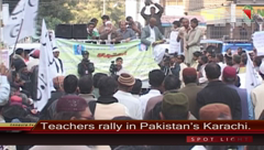 Karachi- Teachers Protest.