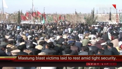 Mastung blast victims laid to rest amid tight security.