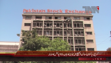 Karachi- Pakistan Stock Exchange, 100 Index rises by 10 Points