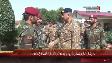 Rawalpindi- COAS General Qamar Javed Bajwa visited SSG training area at Terbela 