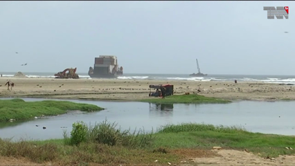 Karachi- after spending Rs 50 million the ship stranded on Sea View returned to shore