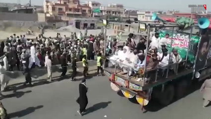 Muridke- TLP protesters continue march to Gujranwala City